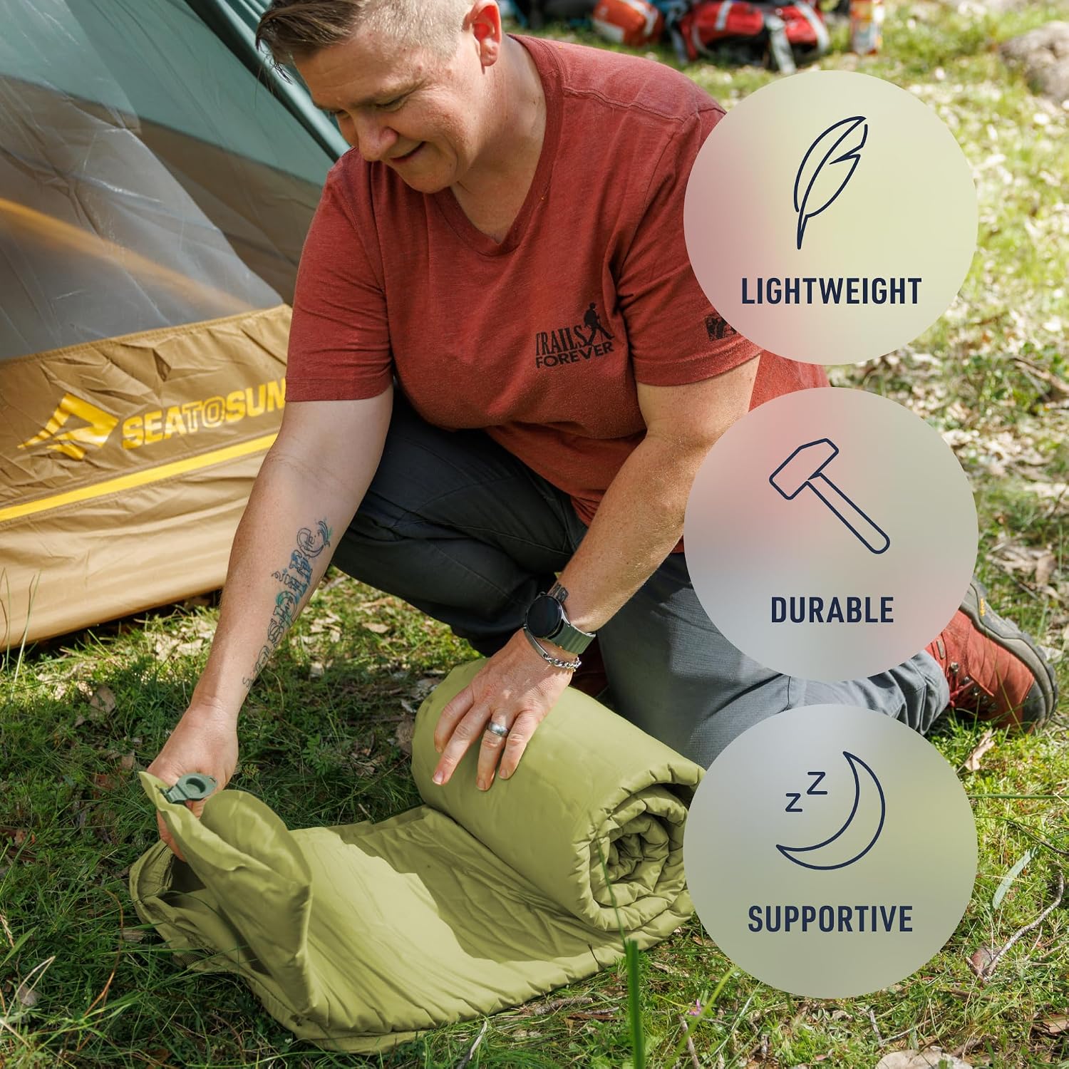 Sea to Summit Camp Plus SI Sleeping Mat, Tapered/Regular