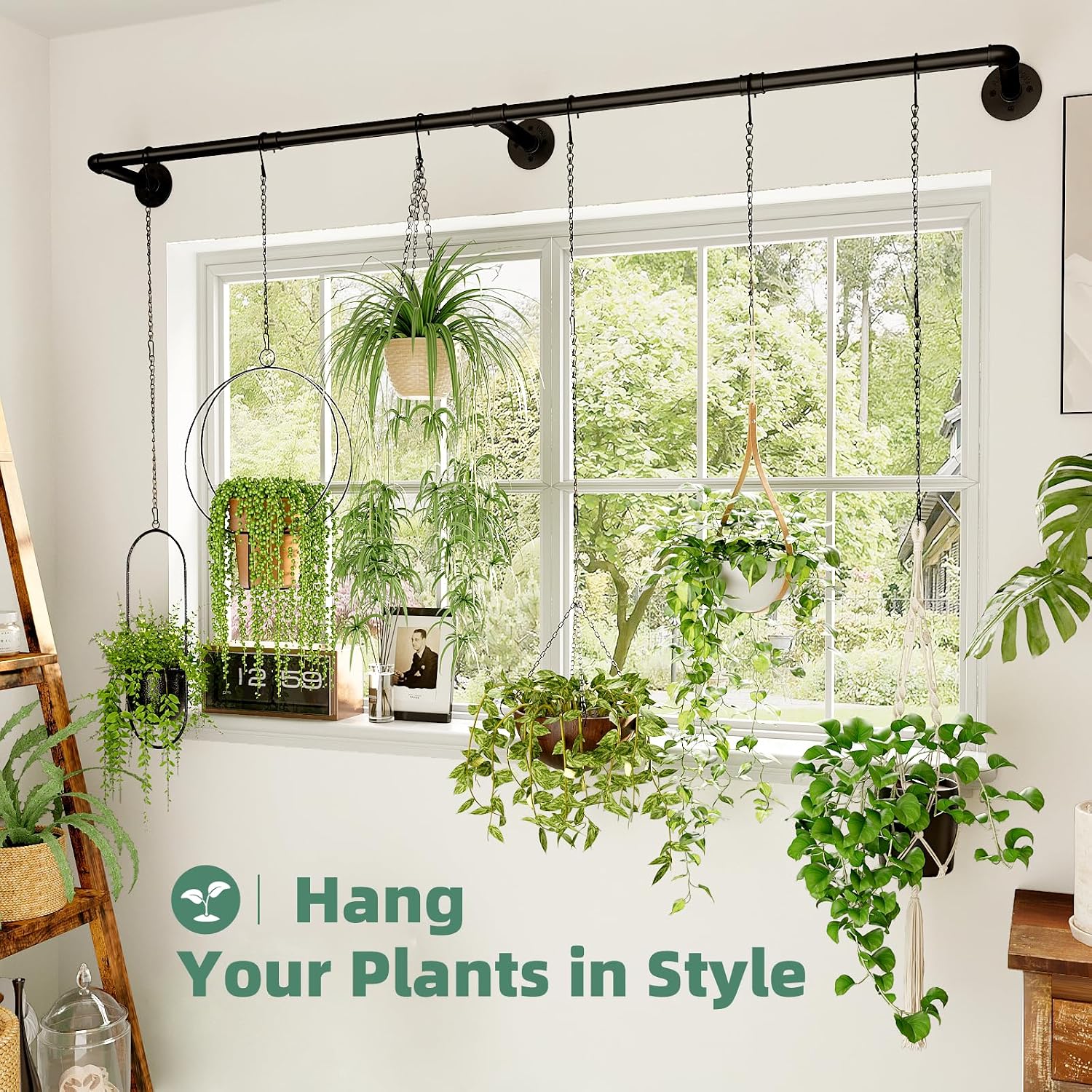 Galood Plant Hanger Indoor with 6 Hanging Chains Hanging Planters