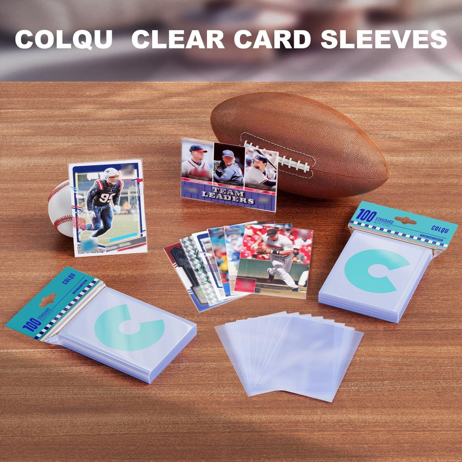 1000ct Card Sleeves for Trading Cards, Clear Soft Baseball Sports Sleeves