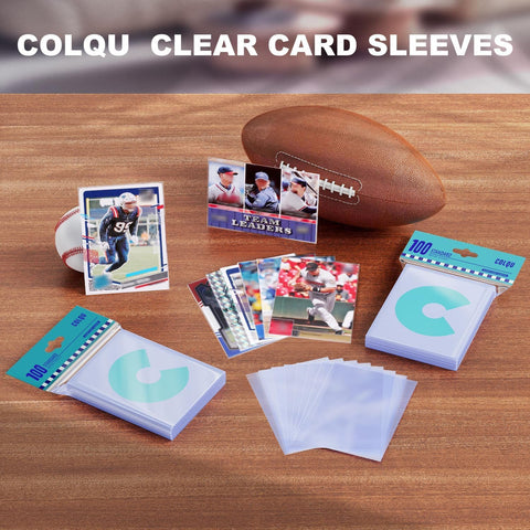 1000ct Card Sleeves for Trading Cards, Clear Soft Baseball Sports Sleeves