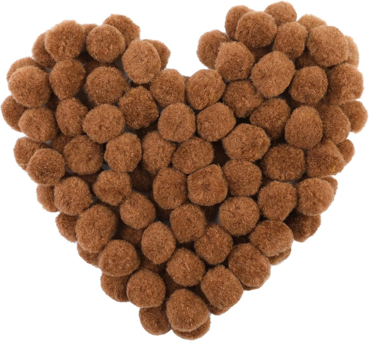 150 Pcs Pom Poms Light Brown Craft Pom Poms 1 Inch Fuzzy Pompom Puff Balls
