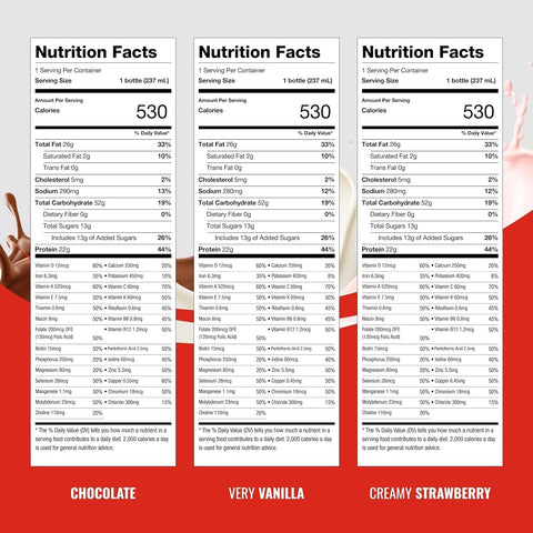 BOOST Very High Calorie Nutritional Drink, Variety Pack, 8 Fl Oz, 24 pk
