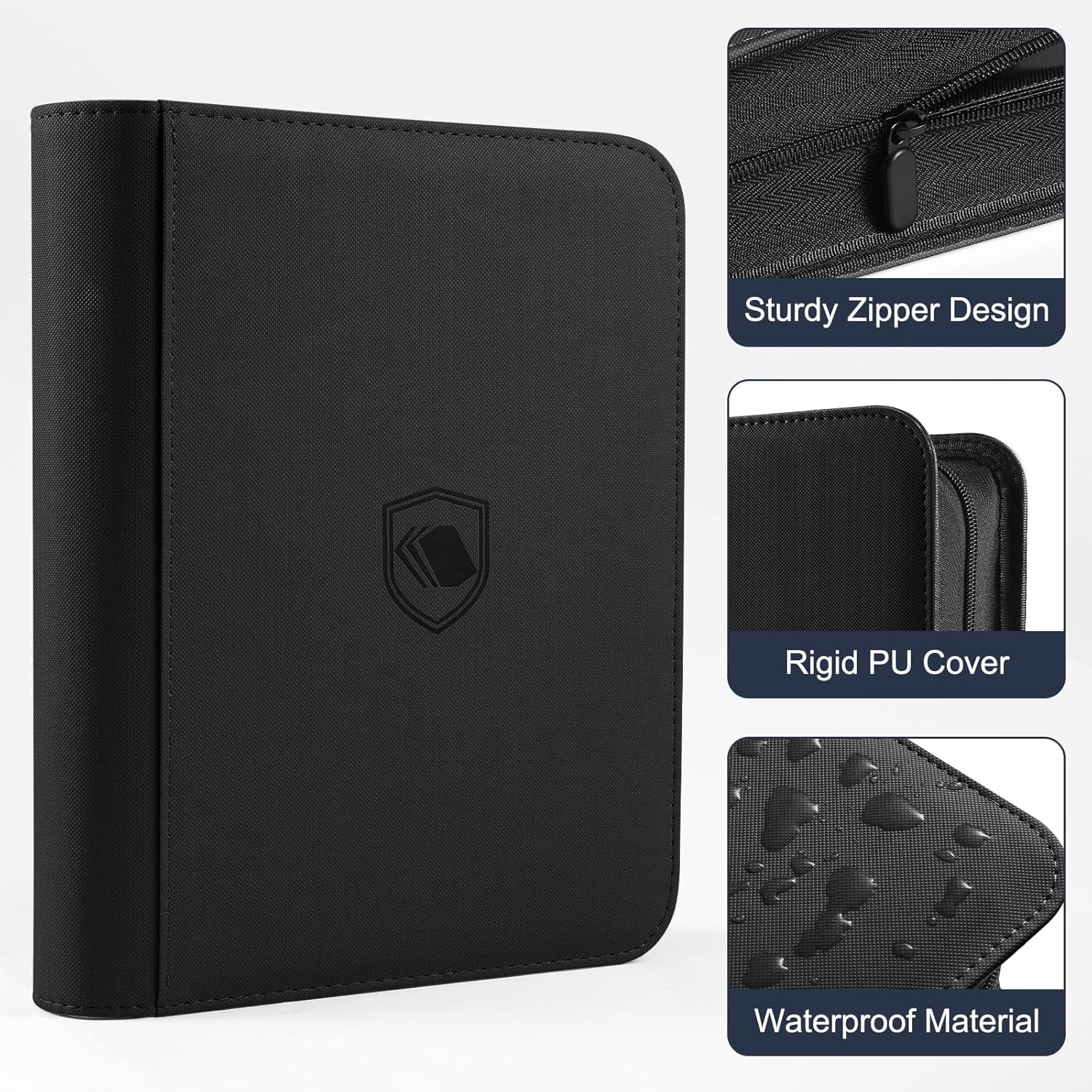 Top Loader Binder 9 Pocket, Holds 360 Toploaders, 100 Toploaders INCLUDED