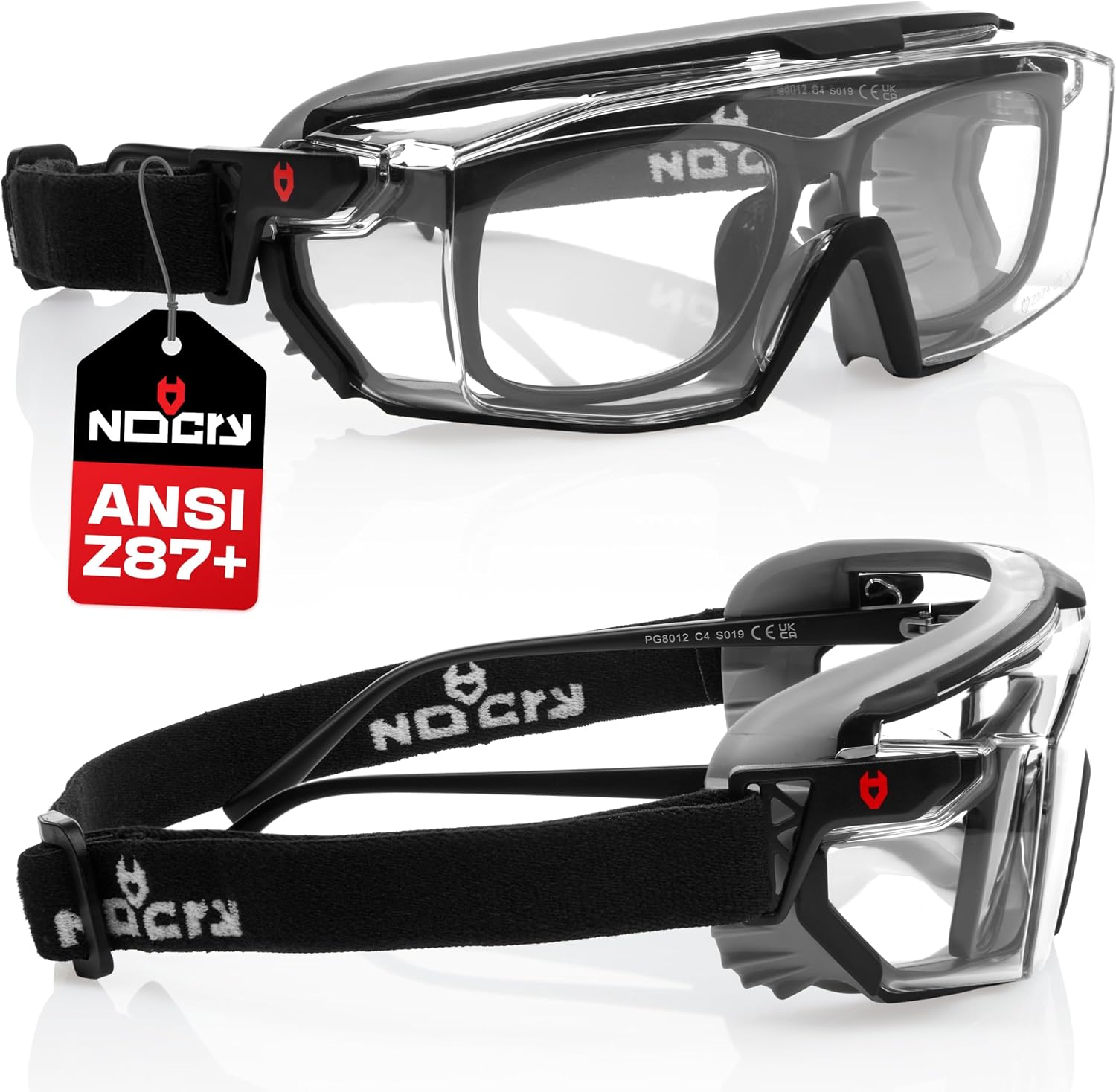 NoCry Anti-Fog Safety Goggles Over Glasses For Men & Women With Soft Gasket