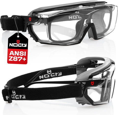 NoCry Anti-Fog Safety Goggles Over Glasses For Men & Women With Soft Gasket