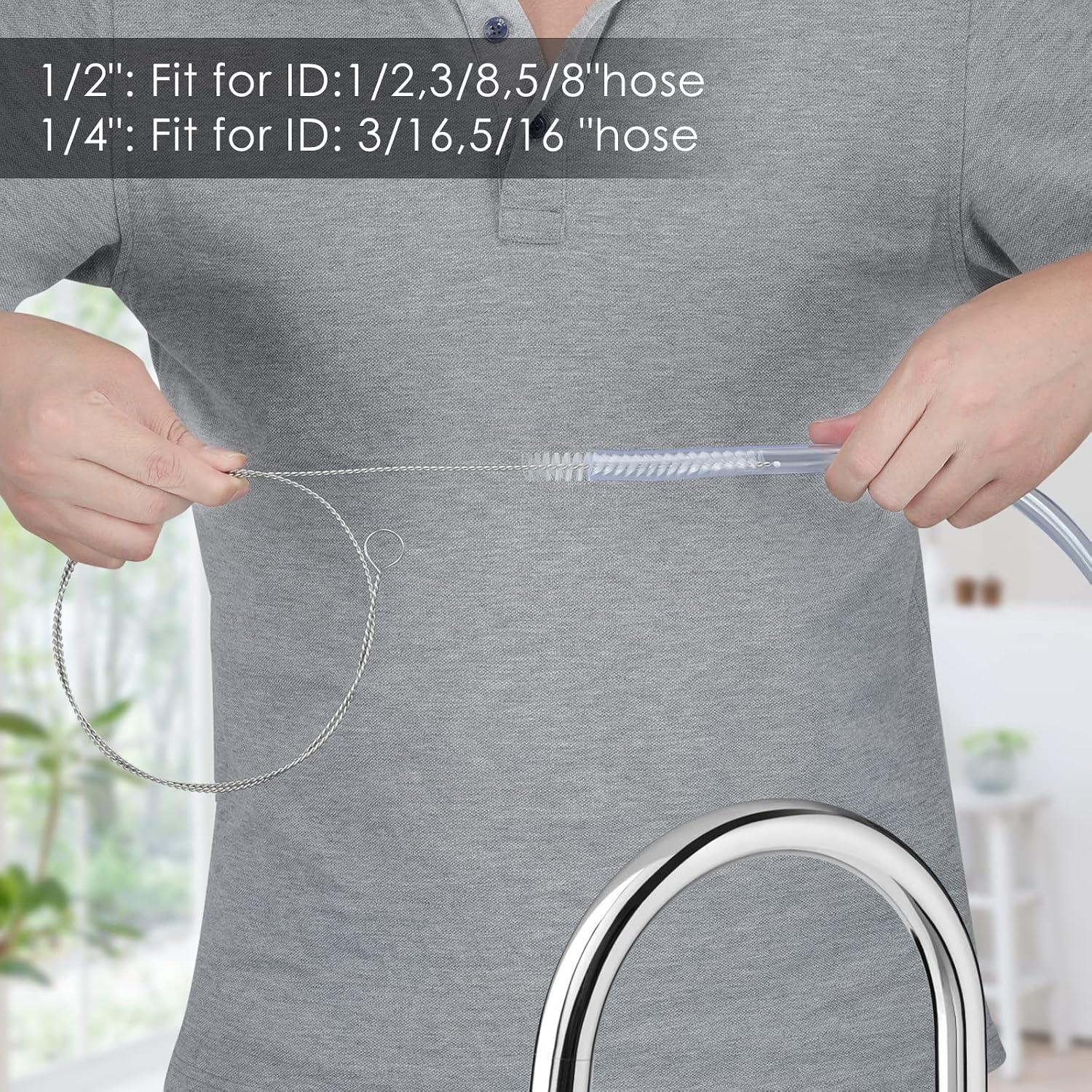 40 Inches Brush Cleaner for Cleaning Straw, Kegerator, Pipe