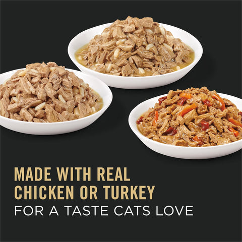 Purina Pro Plan Complete Essentials Wet Cat Food Variety, (24) 3 oz Cans