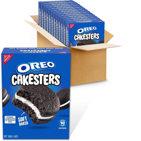 OREO Cakesters Soft Snack Cakes, 12-5 Count Packs (60 Total Snack Packs) | 2 Snack Cakes Per Pack, Individually Wrapped