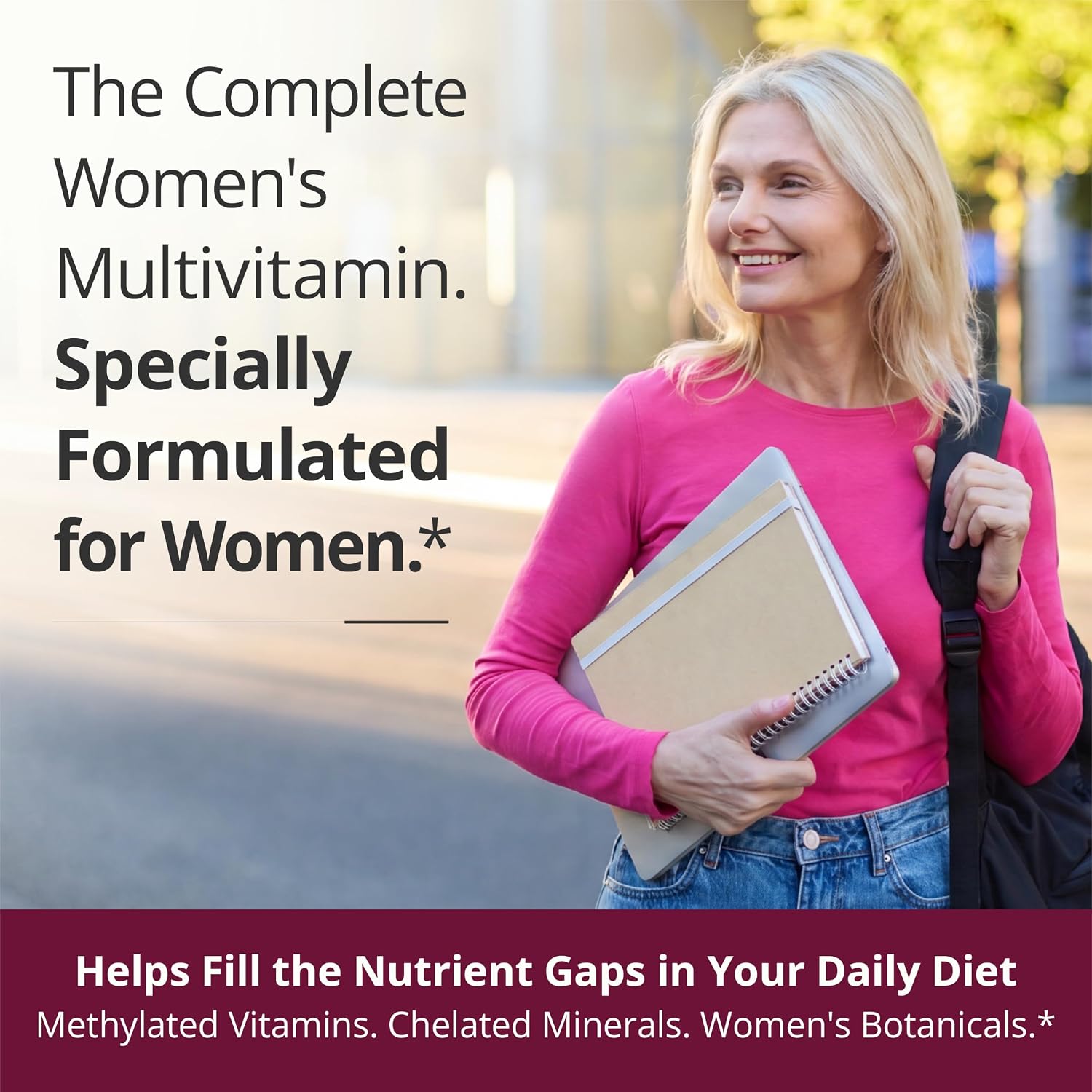 Vimerson Health Multivitamin for Women: Methylated B Vitamins, Chelated Minerals and Bioavailable D3 for Focus and Energy Support – Daily Womens Multivitamins and Multiminerals – 60 Capsules