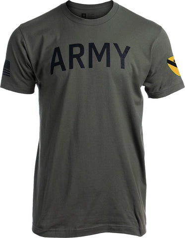 Army PT Style Shirt - U.S. Military Physical Training Infantry Veteran Workout T-Shirt