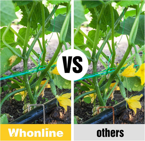 Whonline 75 Pack Landscape Staples 4 Inch, 12 Gauge Garden Stakes