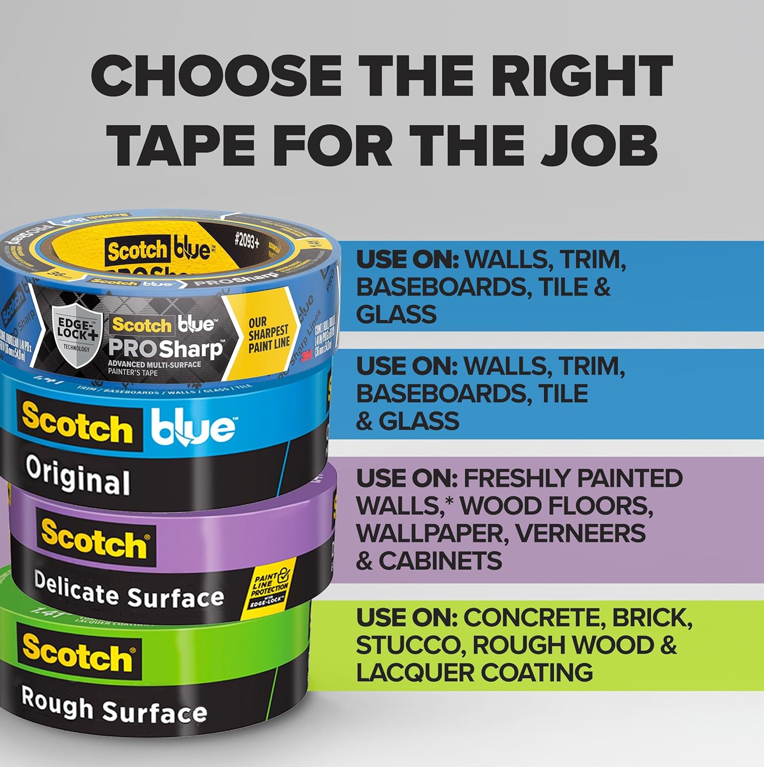 Scotch Delicate Surface Painter's Tape 1 Inch Wide, 1 Roll