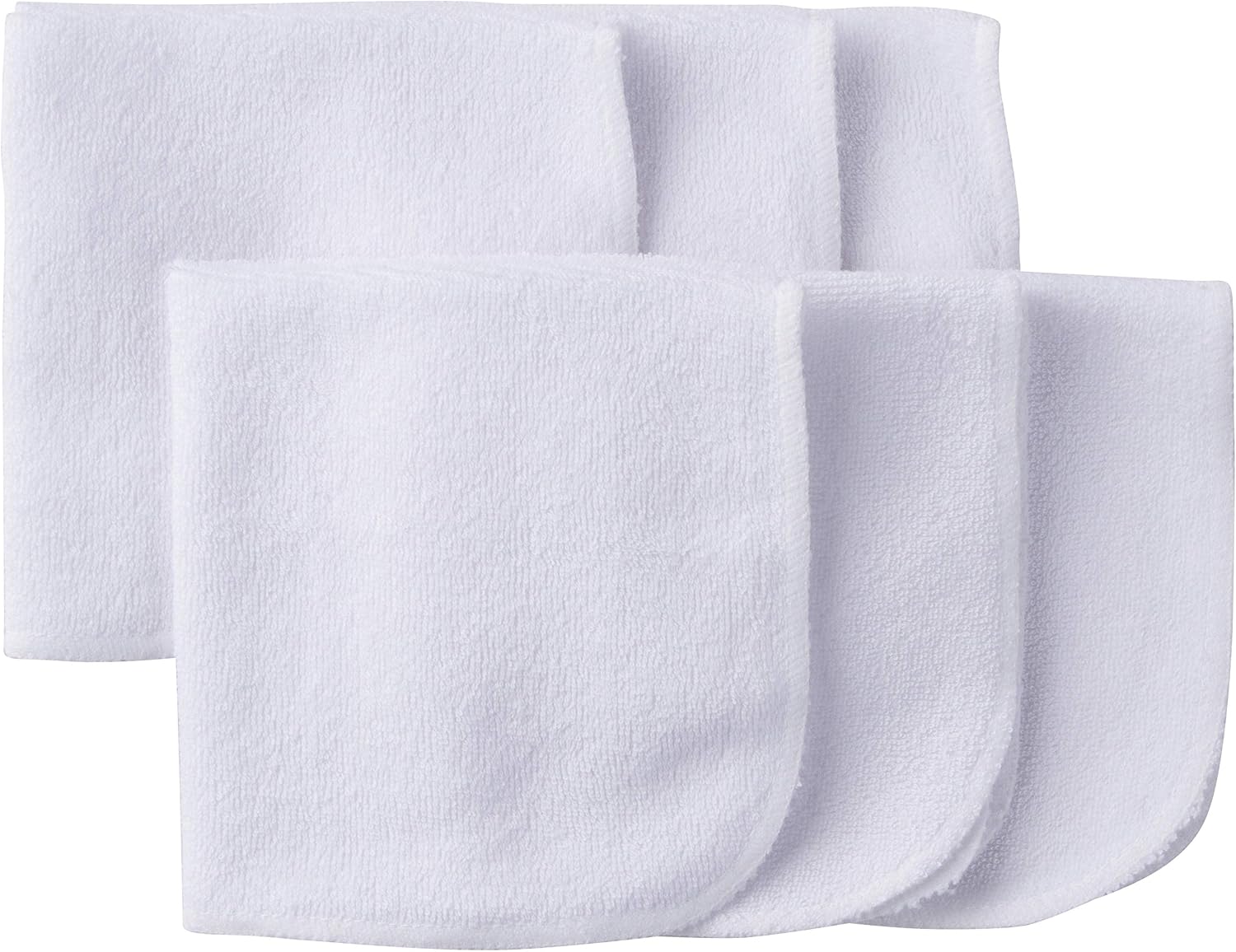 Gerber Washcloth, White, 6-Count