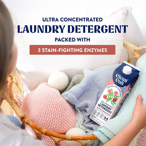 Ultra Concentrated Liquid Laundry Detergent Soap, 192 loads (96 oz), Long Lasting Scent, 90% Less Plastic, No Harsh Chemicals, Juniper Sandalwood, Defeats Stains & Odors, HE/Standard Compatible