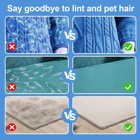 Pet Hair Removal Glove Cat & Dog, Electrostatic Reusable Hair Remover Tool