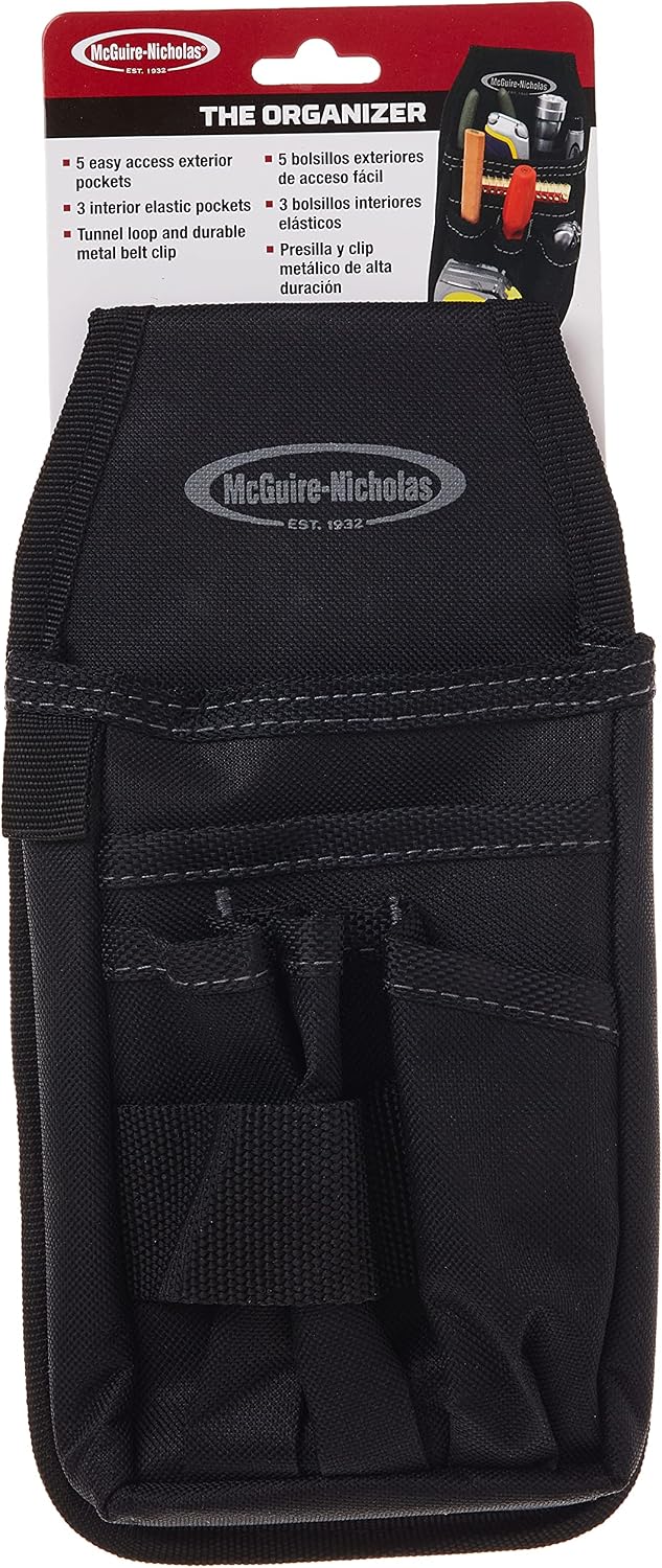 McGuire-Nicholas Mini Organizer | Mini Nylon Organizer Pocket Attachment for Tool Belt | Durable and Compact Tool Holder