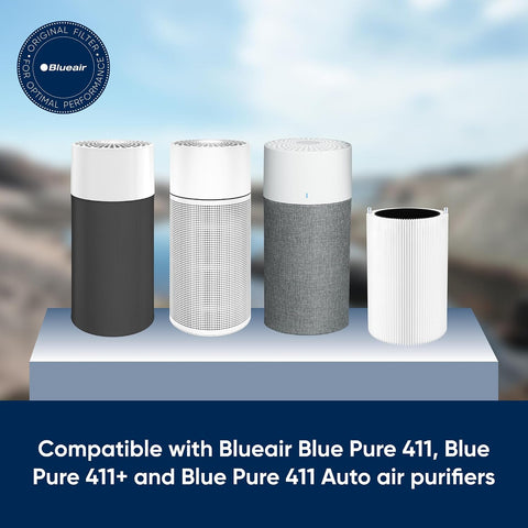 BLUEAIR Genuine 411 Series Air Purifier Replacement Filter, Everyday