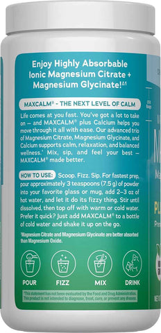 Natural Vitality Calm Magnesium & Calcium Powder | Unflavored Drink Mix Powder Supports a Healthy Response to Stress | Gluten Free, Vegan, & Non-GMO | Original 16oz