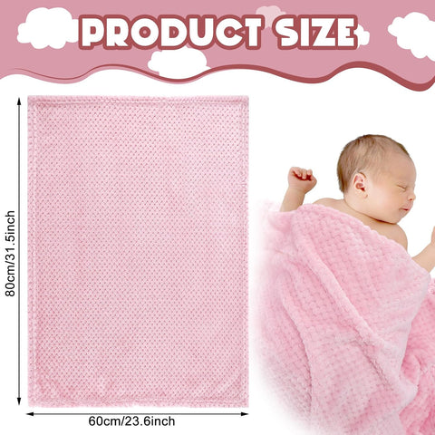 Frienda 4 Pcs Baby Blanket for Girls Boys Infant 32x24,Fresh Color