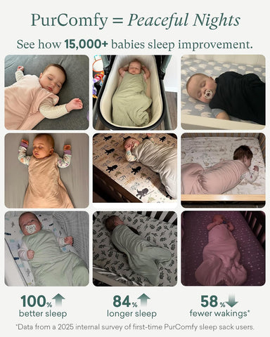 PurComfy Supersoft Bamboo Viscose Sleep Sack, 1.0 TOG Baby Sleeping Bag