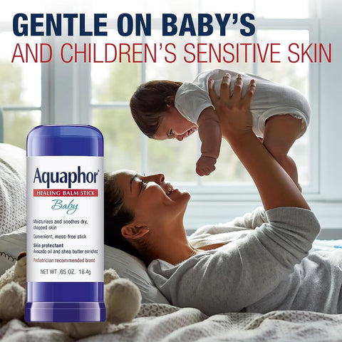 Aquaphor Healing Balm Stick and Baby Balm Stick Set, 2 x 0.65 OZ