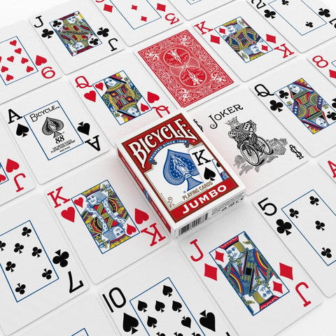 Bicycle Jumbo Index Playing Cards 2 Pack Large Print Poker Size