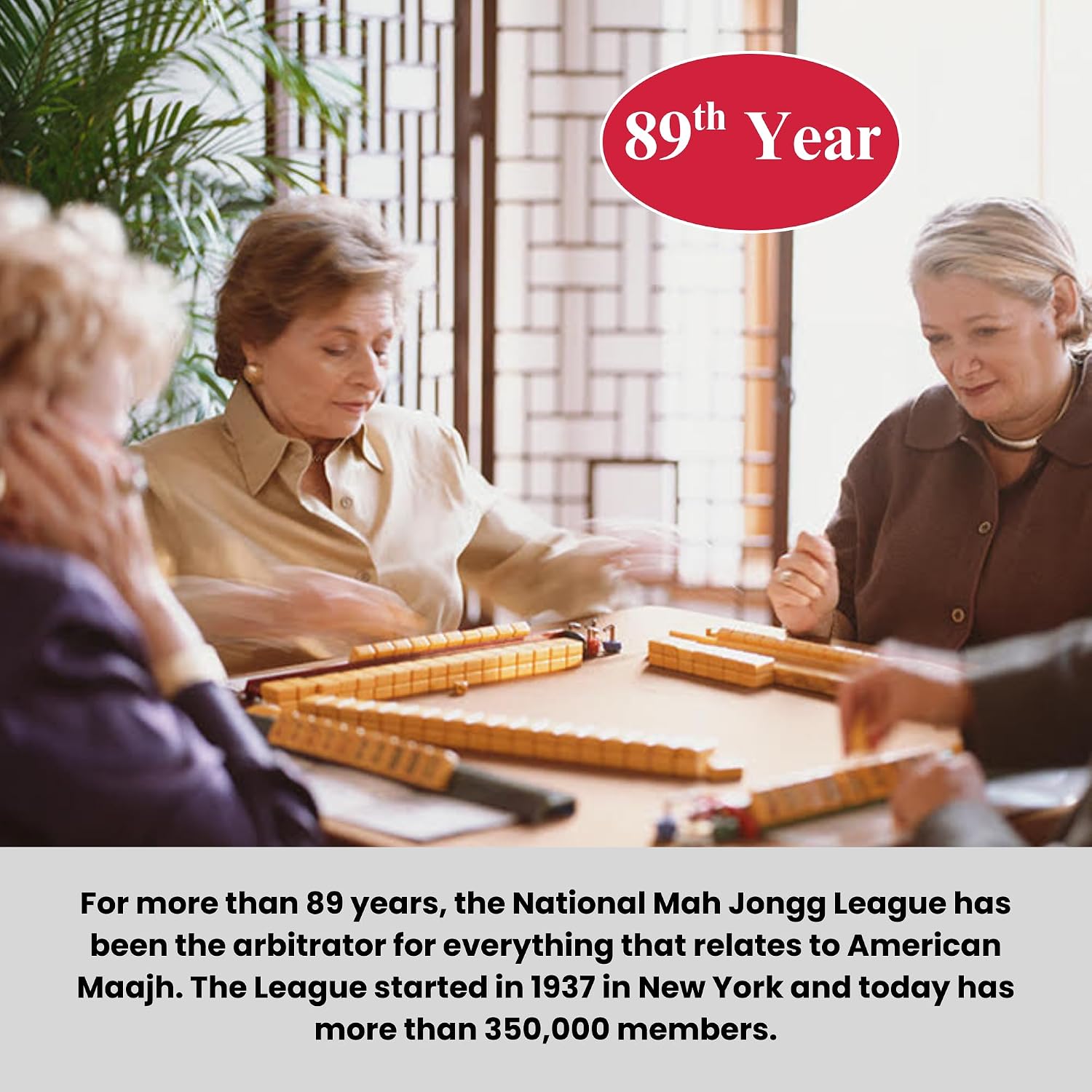 National Mah Jongg League 2026 Mahjong Large Size Cards Four-Pack Bundle - Official Hands and Rules for American Mahjong (Four Large-Size Cards)