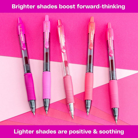 PILOT, G2 Boost Pink Pack, 8 Pack Pouch, Assorted