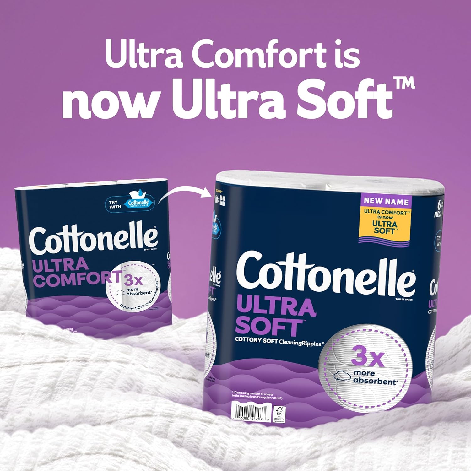 Cottonelle Ultra Soft Toilet Paper, 9 Mega Rolls = 36 Regular Rolls