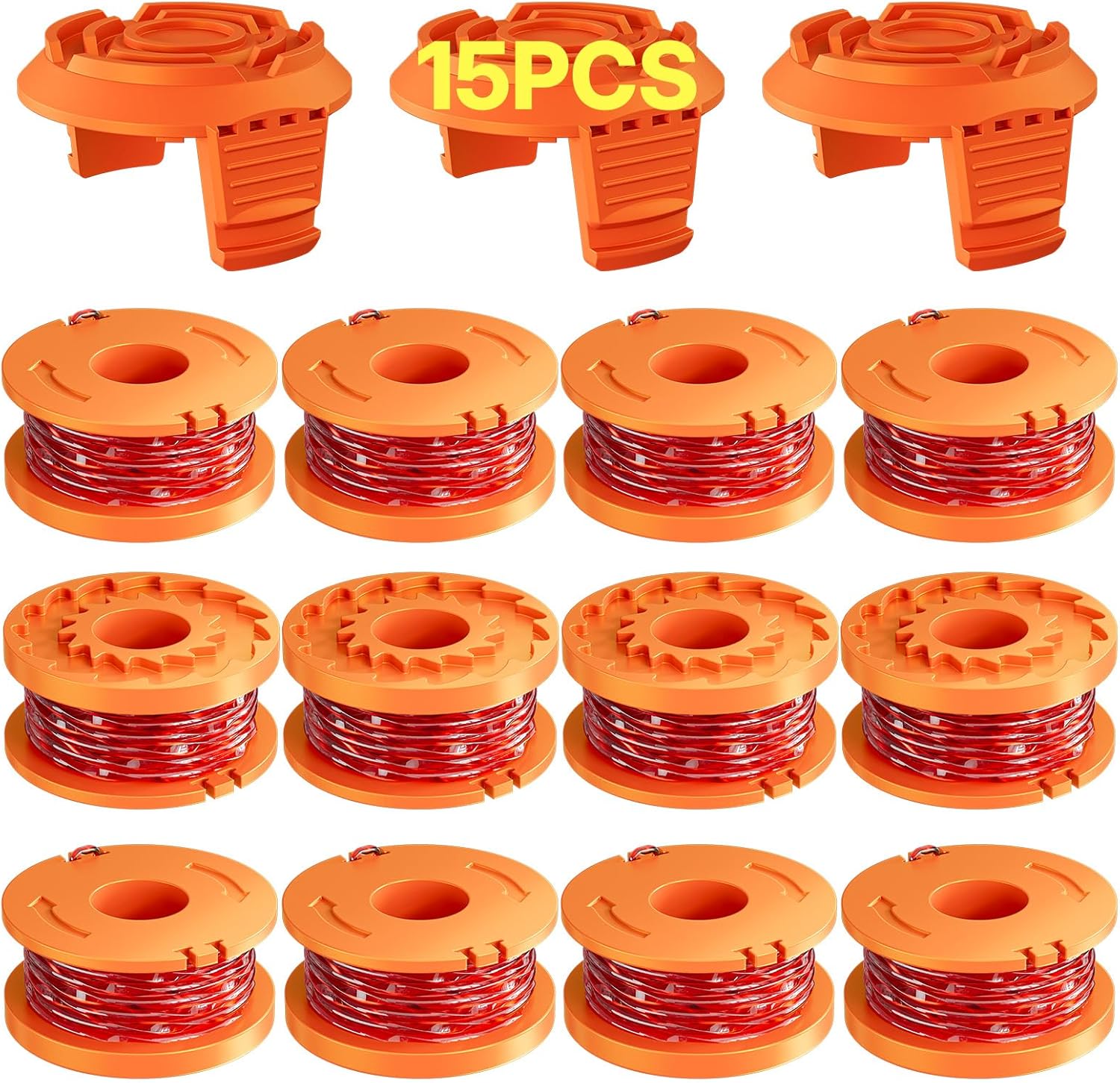 Eventronic 15 Pack (WA0010) Trimmer Line Spool for Worx Weed Eater