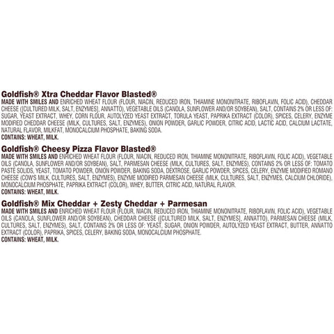 Goldfish Bold Mix Variety Pack Snack Crackers, 1 oz Snack Packs, 30 Ct Box