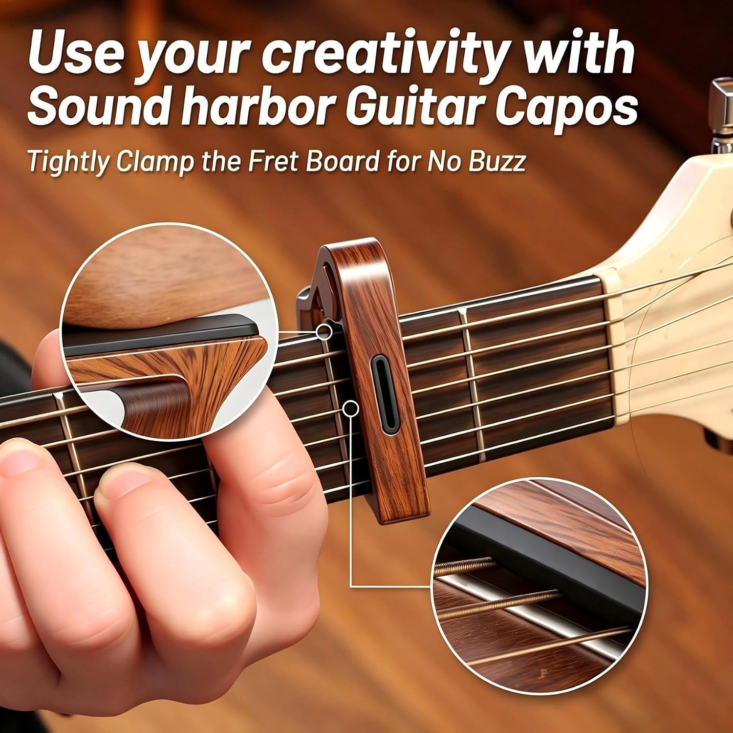 Guitar Capo with Pick Holder 2pack for Acoustic Electric Guitar,Ukulele