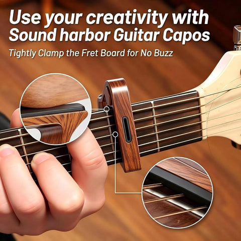 Guitar Capo with Pick Holder 2pack for Acoustic Electric Guitar,Ukulele