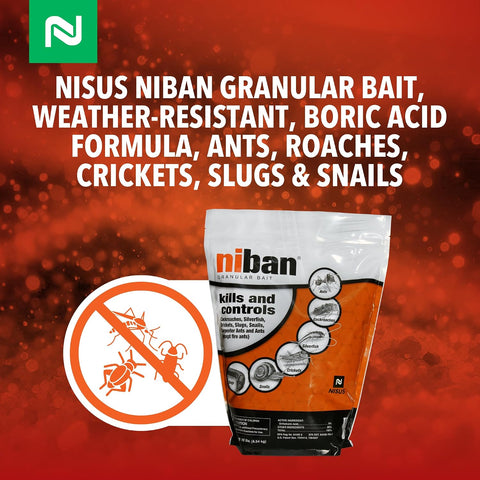 Nisus Niban Granular Bait, Weather-Resistant, 10 lbs