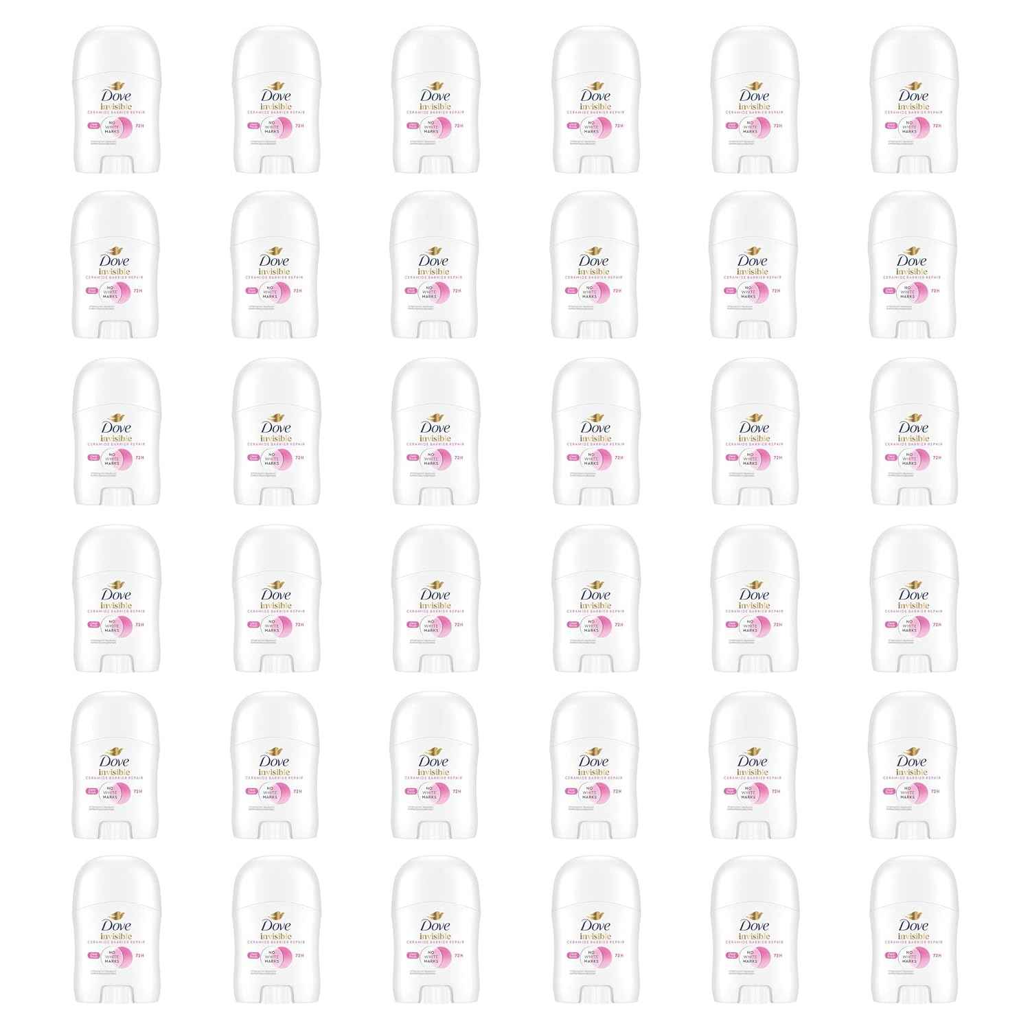 Dove Advanced Care Antiperspirant Deodorant Stick for Women Pack of 36 Clear Finish Trial and Travel Size 0.5 oz | Advanced Care Trial and Travel Size