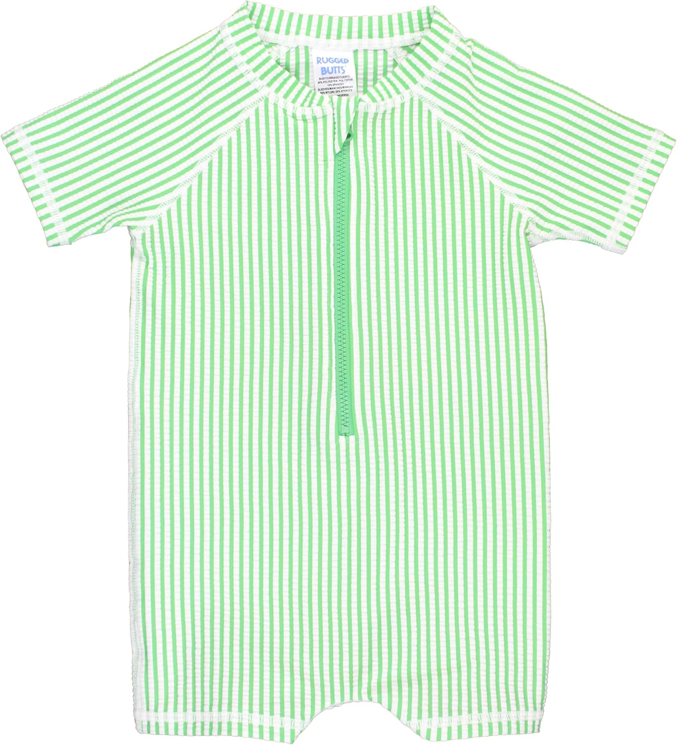 RUGGEDBUTTS Baby Boy Rash Guard Striped - One Piece Sunsuit UPF 50+