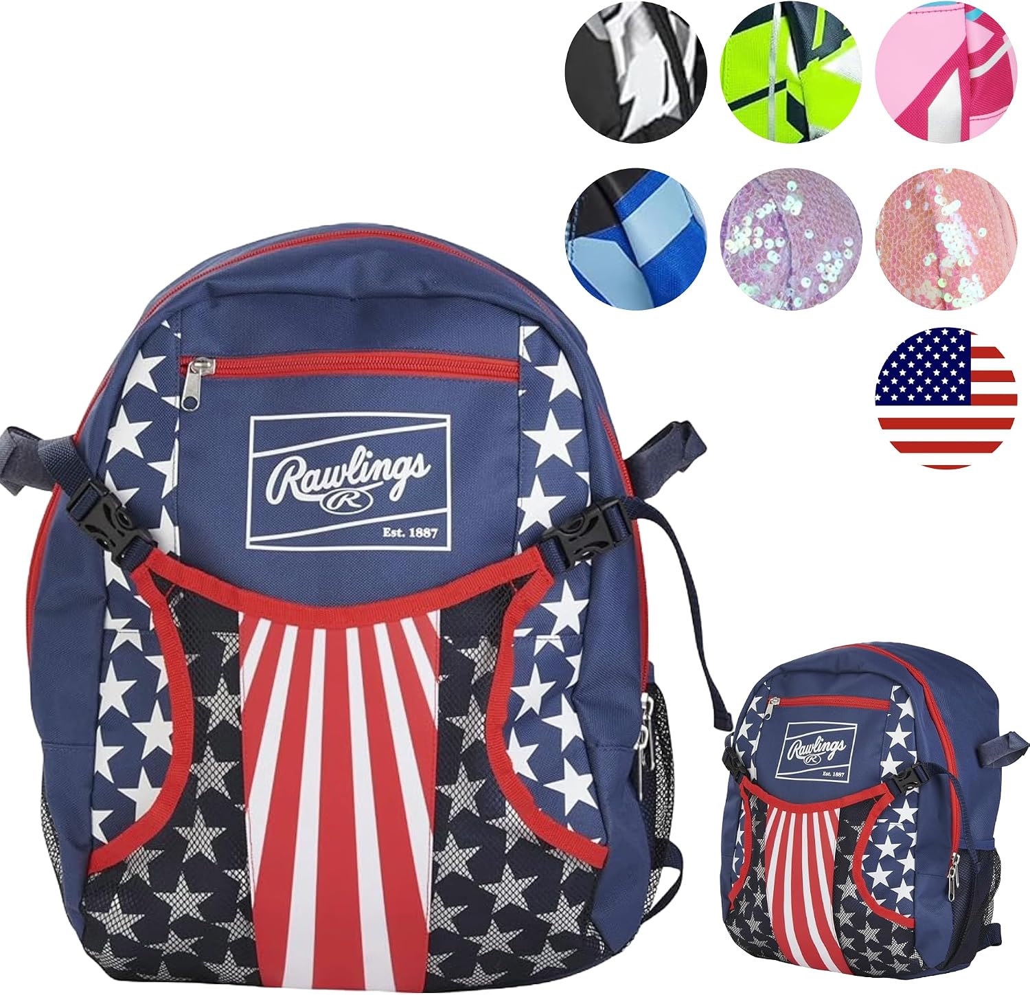 Rawlings Remix Backpack Equipment Bag | T-Ball & Youth Softball | Multiple Colors