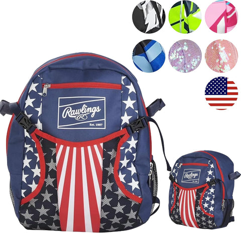 Rawlings Remix Backpack Equipment Bag | T-Ball & Youth Softball | Multiple Colors