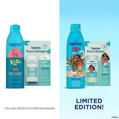 Coppertone Kids Sunscreen Set, Variety Pack, 2 Items