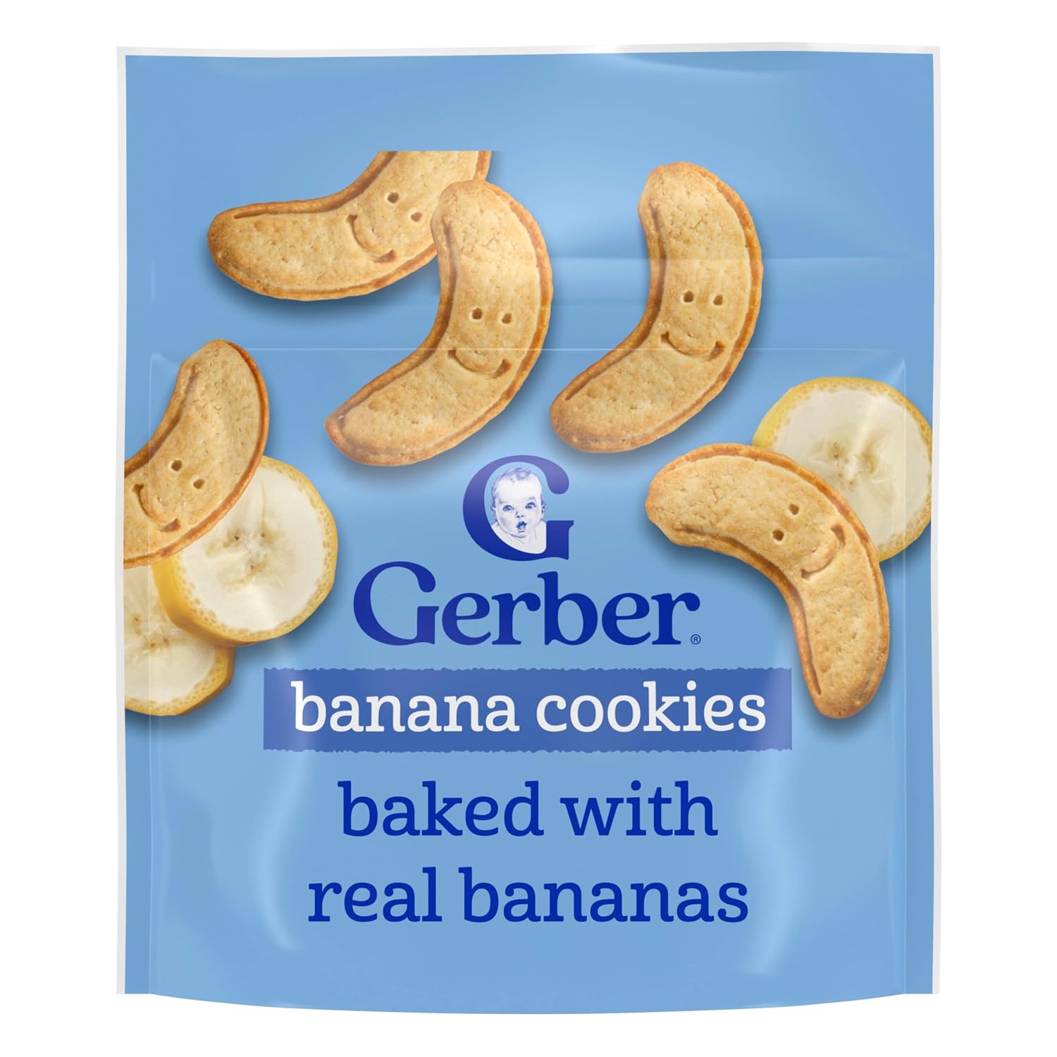 Gerber Toddler Banana Cookies Snack, 5 Oz, 4 Pack