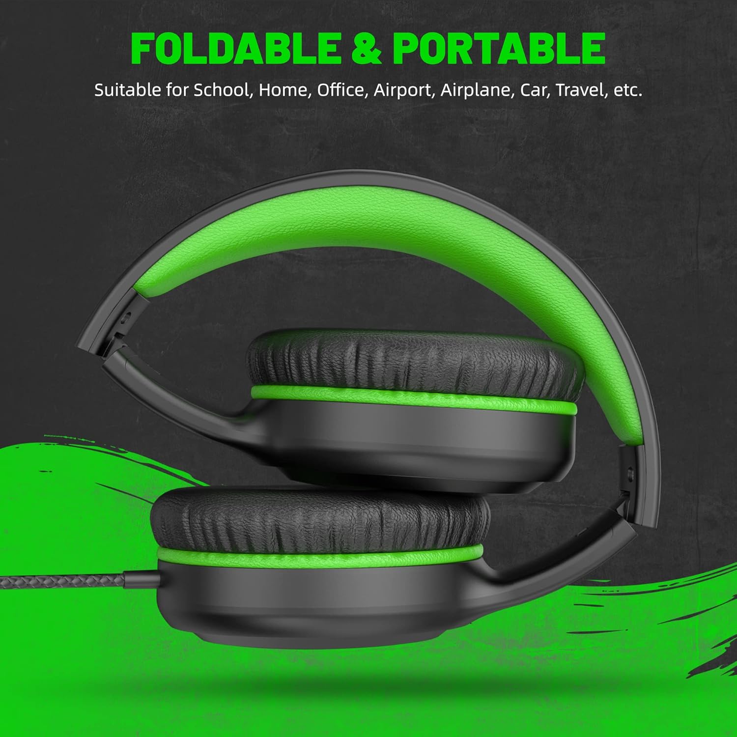 UKELALA U2 Wired Headphones for Kids for School Boys Girls w/ 3.5mm Jack