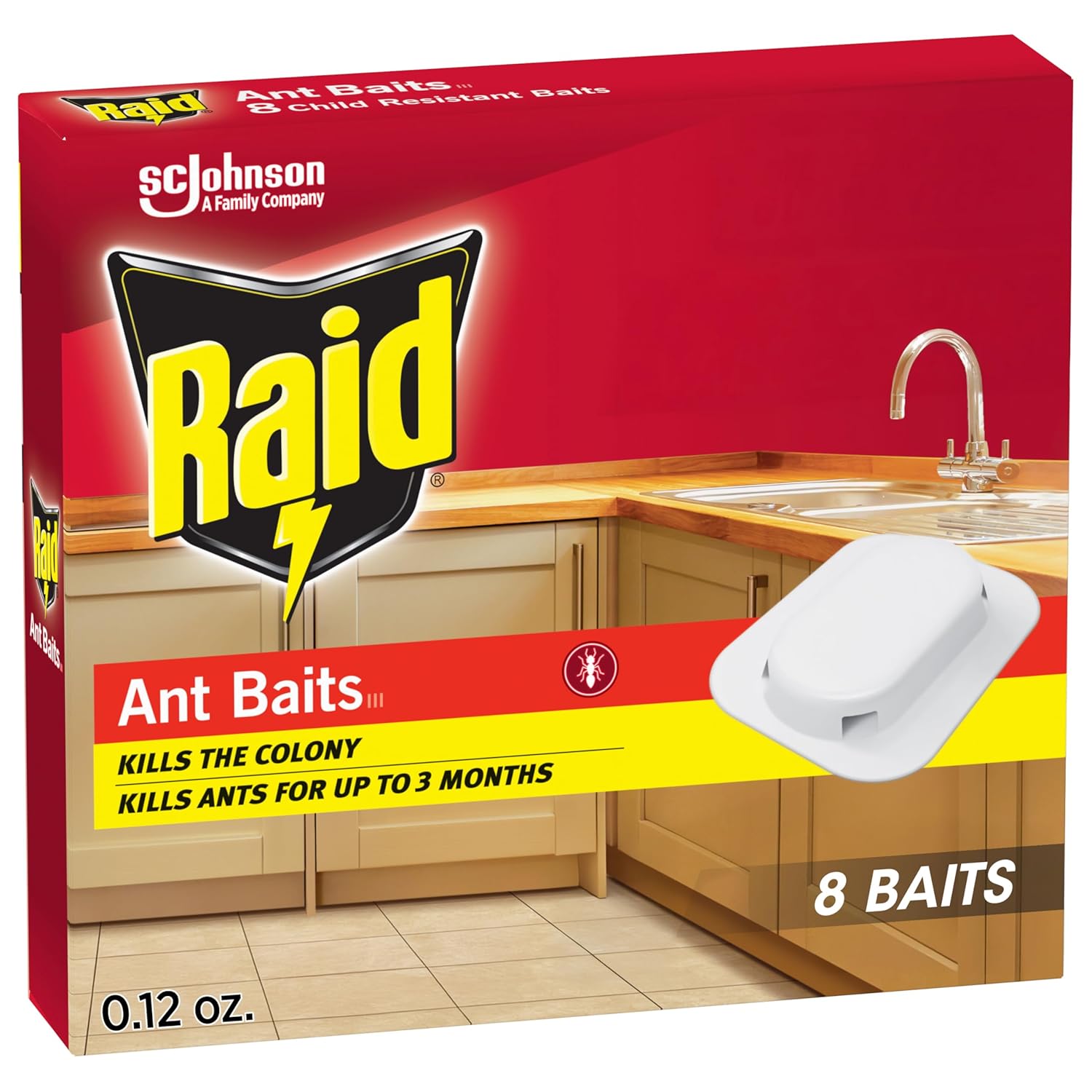 Raid Ant Killer Baits, Indoor Ant Control, Child Resistant, 8 Count