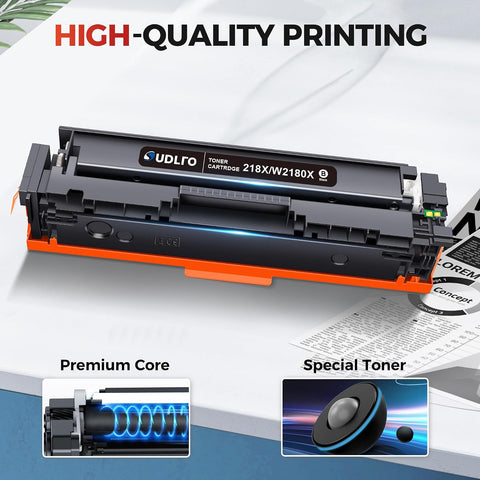 Compatible for HP 218X Toner Black for HP 3301fdw 3301cdw 3301sdw 2 Pack