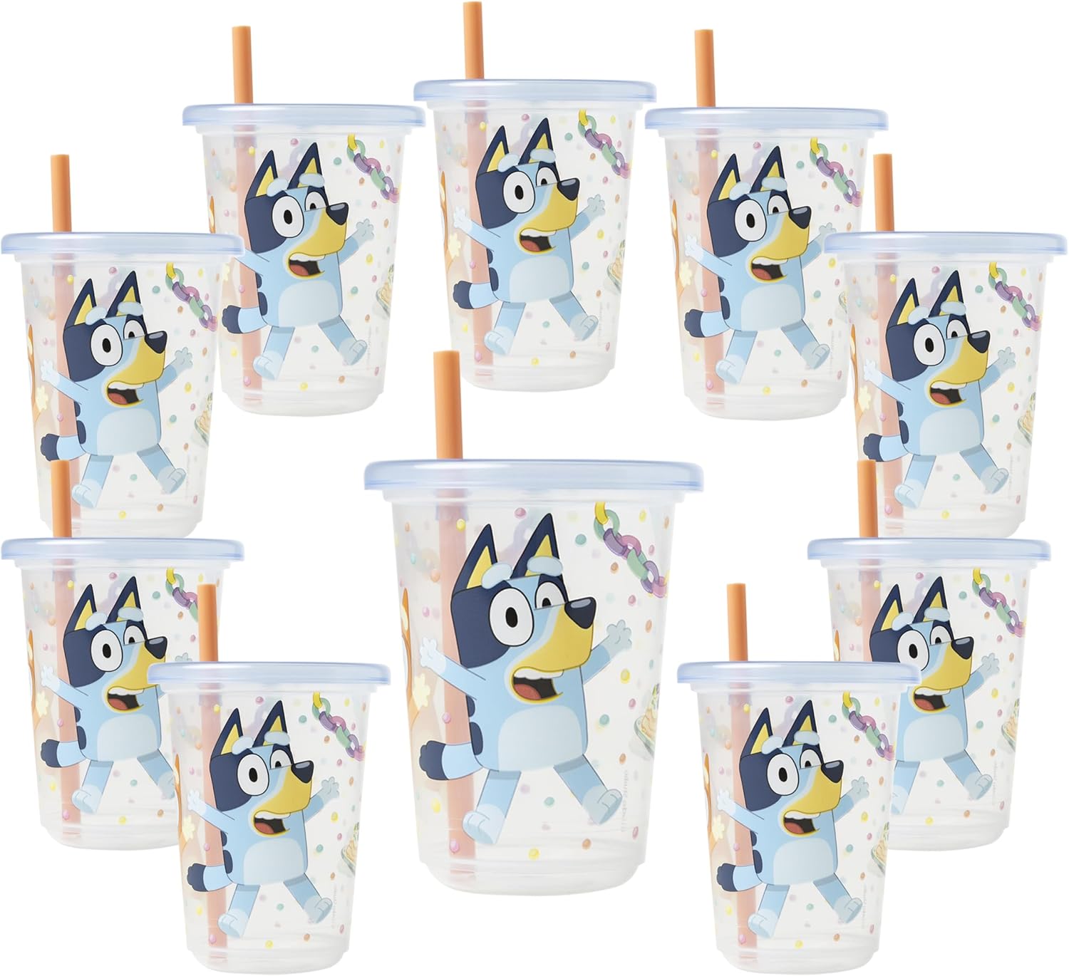 The First Years Take & Toss Bluey Sippy Cups - 10 Count
