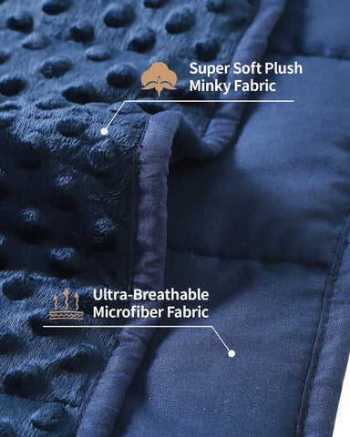 Mr. Sandman Weighted Blanket for Adults, Queen Size 15 lbs, 60 x 80 Inches