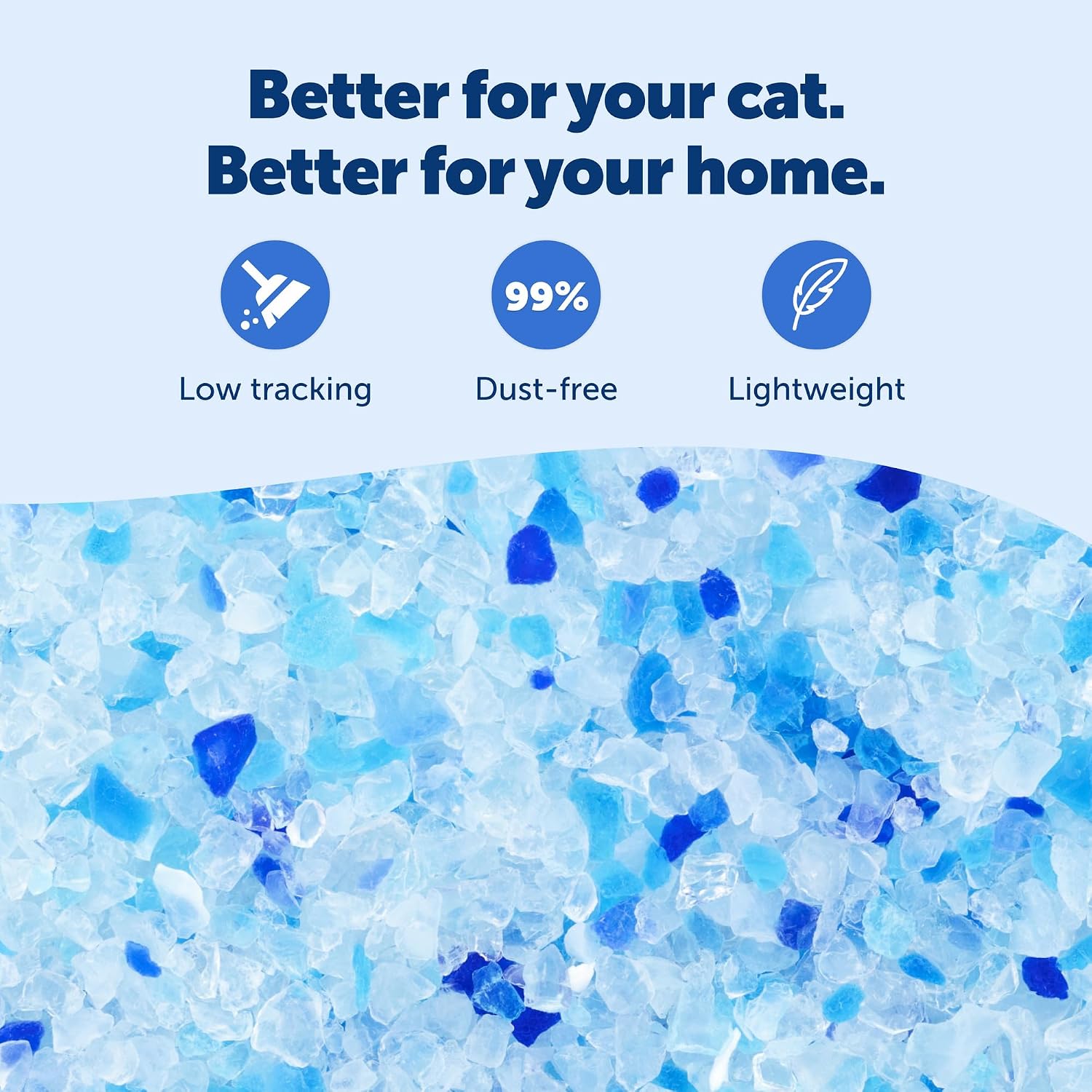 PetSafe ScoopFree Odor Control Crystal Cat Litter, Fresh Scent, 8 Lb Bag