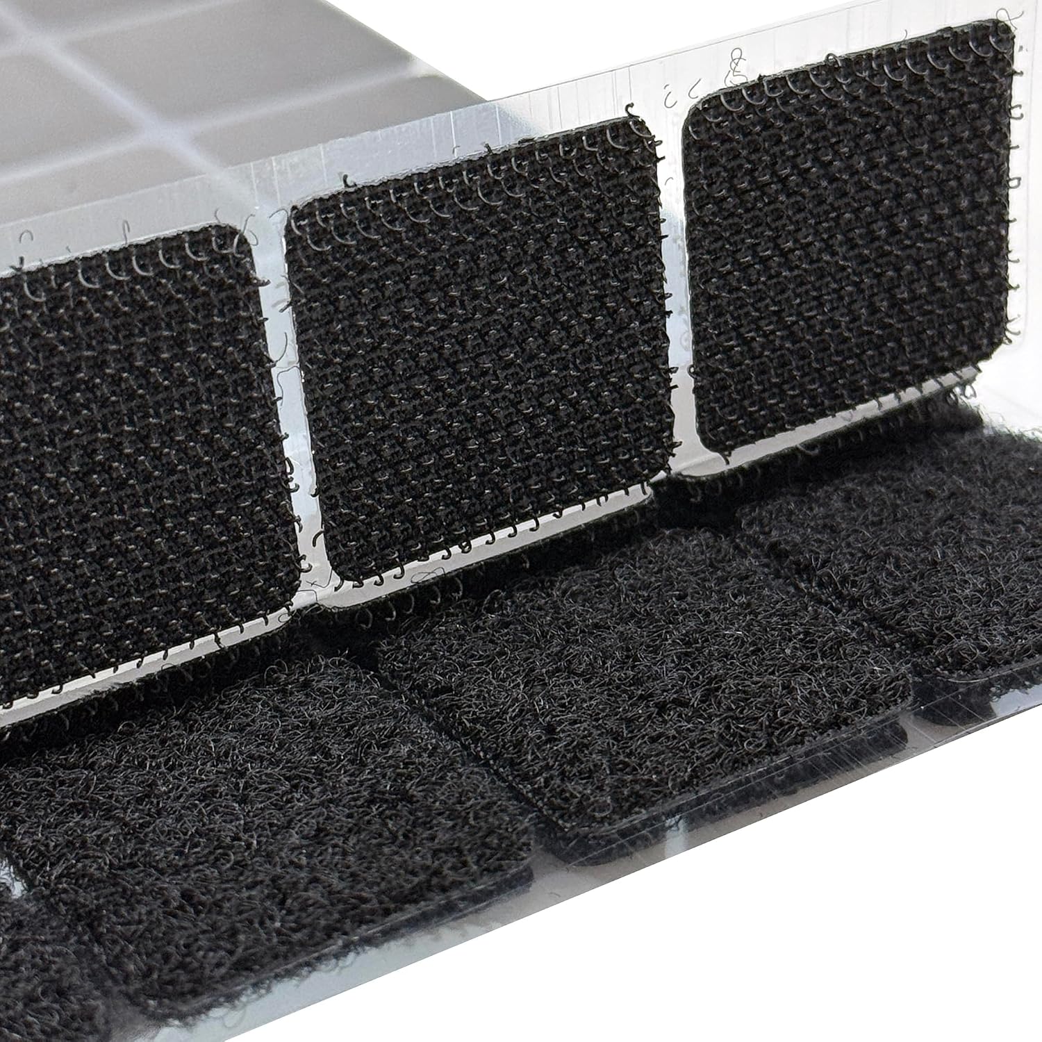 ECOHomes (1x1 Inch, 48 Set Squares) Strips with Adhesive for Fabric, Black