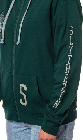 Bioworld Harry Potter Womens Hogwarts Alumni House Crest Lightweight Zip-Up Hoodie