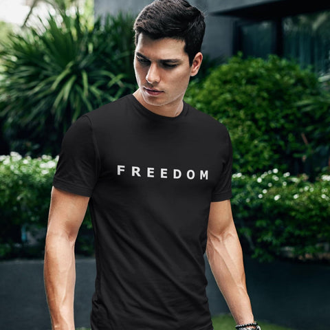 Freedom Shirt Simple Freedom Text Patriotic T-Shirt for Men & Women