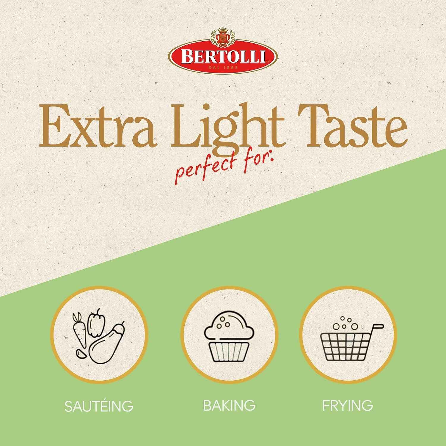 Bertolli Extra Light Olive Oil, Light Taste, 101.4 fl oz